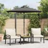 vidaXL Parasol de jardin avec m&acirc;t en acier anthracite 225x225x212 cm