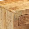 vidaXL Table de chevet 37x32x50 cm bois de manguier massif brut