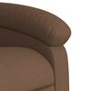 vidaXL Fauteuil de massage inclinable Marron Tissu