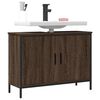 vidaXL Armoire lavabo de salle de bain ch&ecirc;ne marron 80x30x60 cm