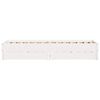 vidaXL Cadre de lit sans matelas blanc 90x200 cm bois de pin massif