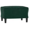 vidaXL Repose-pied Vert fonc&eacute; 60x50x41 cm Velours