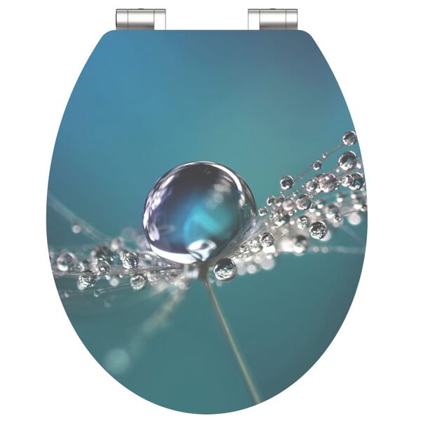 SCH&Uuml;TTE Si&egrave;ge brillant avec fermeture en douceur WATER DROP MDF