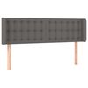 vidaXL T&ecirc;te de lit avec oreilles Gris 147x16x78/88 cm Similicuir