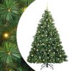 vidaXL Sapin de No&euml;l artificiel avec 300 LED Vert 210 cm PE et PVC