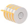 vidaXL Ruban adh&eacute;sif en mousse 4 pc Blanc 30mm x 5m Mousse CR