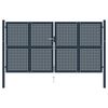 vidaXL Portail de cl&ocirc;ture Anthracite 306x225 cm Acier