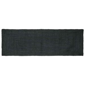 vidaXL Tapis de zone Gris fonc&eacute; 80 x 250 cm Jute