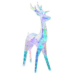 vidaXL Renne &agrave; LED prismatique iris&eacute; Multicolore 48 x 19 x 86 cm