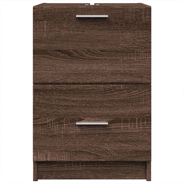 vidaXL Meuble d'&eacute;vier ch&ecirc;ne marron 40x37x59 cm bois d'ing&eacute;nierie