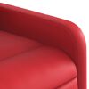 vidaXL Fauteuil inclinable Rouge Similicuir