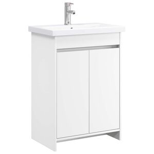vidaXL Ensemble de mobilier de salle de bain Blanc 61 x 40 x 84,5 cm