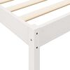 vidaXL Lit bibliothèque sans matelas blanc 135x190 cm bois pin massif