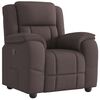 vidaXL Fauteuil inclinable Marron fonc&eacute; Tissu