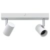 vidaXL Spot de plafond Blanc 26 x 6.5 x 11.5 cm Acier