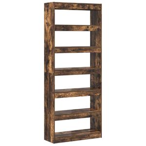 vidaXL Biblioth&egrave;que 6 niveaux 80 x 30 x 198 cm Bois d'ing&eacute;nierie