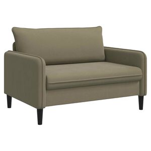 vidaXL Fauteuil XXL Kaki Velours