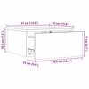 vidaXL Table de chevet avec tiroir 2 pcs Blanc 37 x 35 x 18,5 cm