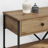 vidaXL Table console avec tiroir Marron 100 x 34,5 x 75 cm bois