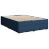 vidaXL Sommier &agrave; lattes de lit avec matelas Bleu 140x190 cm Tissu