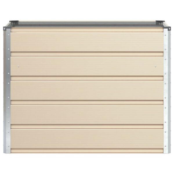 vidaXL Jardini&egrave;re Ivoire 480 x 50 x 45 cm Acier galvanis&eacute;