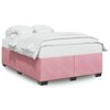 vidaXL Cadre de lit sans matelas rose 140x200 cm velours