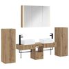 vidaXL Ensemble de mobilier de salle de bain 6 pc Ch&ecirc;ne artisanal