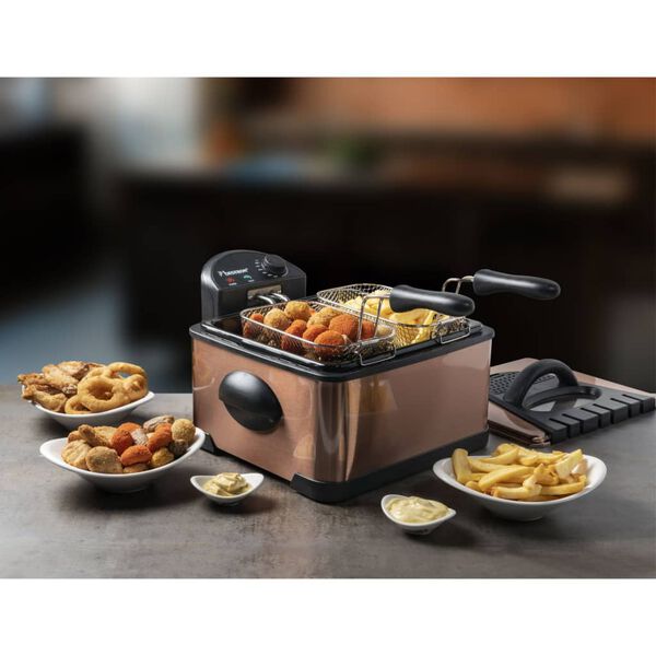 Bestron Friteuse DF402CO 4,5 L Cuivre