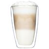 HI Ensemble de verres &agrave; latte macchiato 2 pcs 400 ml transparent