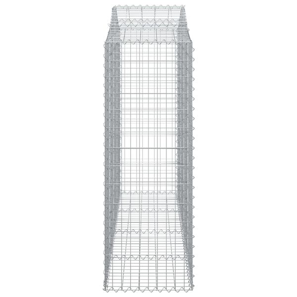 vidaXL Panier de gabions arqu&eacute; 200x50x140/160 cm Fer galvanis&eacute;