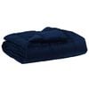 vidaXL Duvet complet toute l'ann&eacute;e 140 x 220 cm 4 saisons Bleu fonc&eacute;