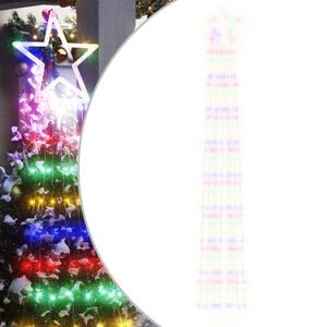 vidaXL Guirlande de sapin de No&euml;l 320 LED color&eacute;es 375 cm