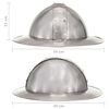 vidaXL Casque de chevalier médiéval antique pour GN Argenté Acier