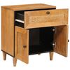 vidaXL Cabinet de chevet avec tiroir Marron Clair 50 x 33 x 60 cm