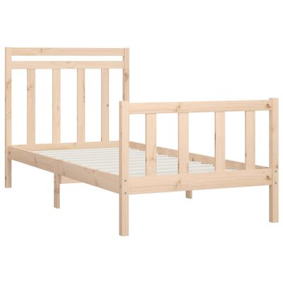 vidaXL Cadre de lit sans matelas bois de pin massif 90x200 cm