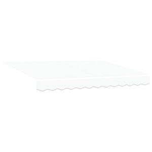 vidaXL Toile de rechange pour auvent Blanc 2,5 x 2 m Polyester