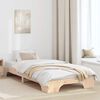 vidaXL Cadre de lit Pin massif 90 x 200 cm Bois massif en pin