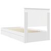 vidaXL Lit de Rangement Blanc 90 x 190 cm Bois d'ing&eacute;nierie