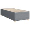 vidaXL Sommier &agrave; lattes de lit avec matelas Gris clair 100x200cm Tissu