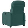 vidaXL Fauteuil de massage inclinable Vert fonc&eacute; Tissu