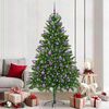 vidaXL Sapin de No&euml;l avec 300 LED avec support Vert 210 cm PE