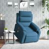 vidaXL Fauteuil de massage inclinable Bleu Velours