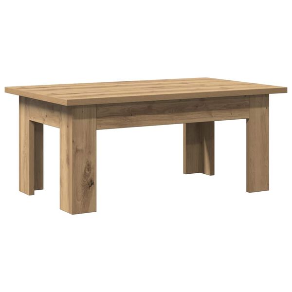 vidaXL Table basse ch&ecirc;ne artisanal 100x60x42 cm bois d'ing&eacute;nierie