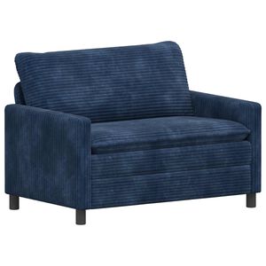 vidaXL Canap&eacute; Bleu marine 126 x 81 x 87,5 cm Polyester