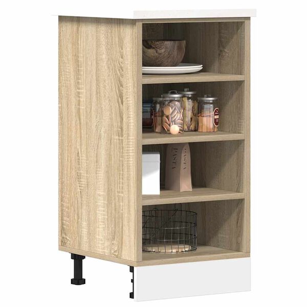 vidaXL Meuble bas "Riga" Ch&ecirc;ne Sonoma 40&nbsp;x&nbsp;44,5&nbsp;x&nbsp;81,5&nbsp;cm Bois d'ing&eacute;nierie