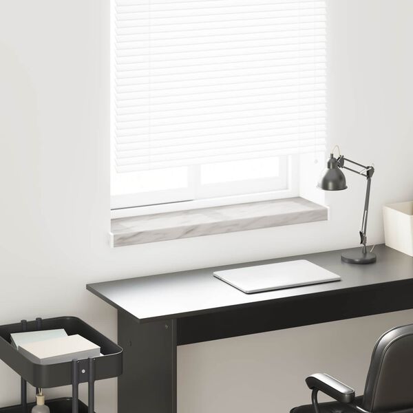 vidaXL Appui de fen&ecirc;tre Texte en marbre -enure 80 x 25 x 4,5 cm PVC