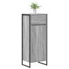 vidaXL Cabinet de salle de bain Gris Sonoma 40 x 30 x 100 cm