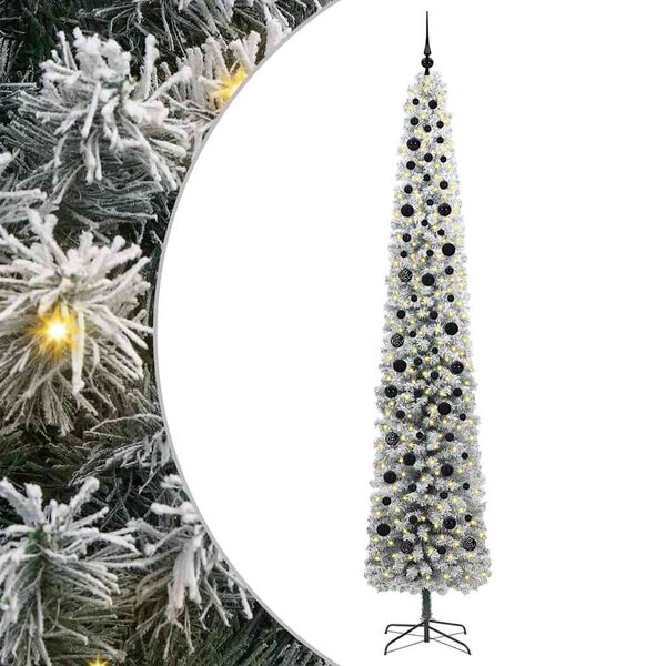 vidaXL Sapin de No&euml;l artificiel Vert 270 cm PVC et acier et plastique