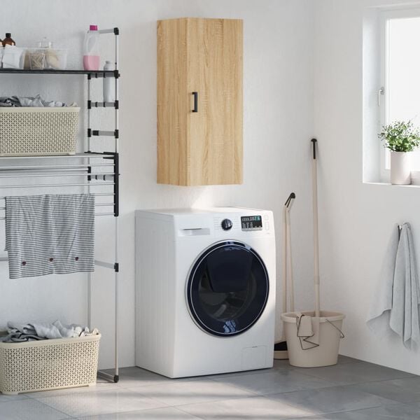 vidaXL Armoire murale chêne sonoma 34,5x34x90 cm