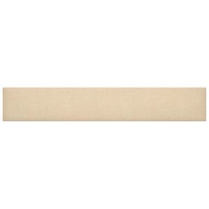 vidaXL T&ecirc;te de lit murale 12 pc 90 x 15 cm Cr&egrave;me tissu